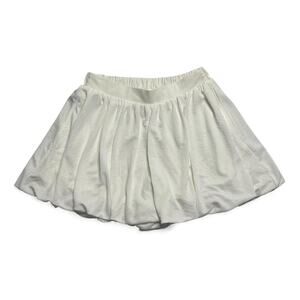 Zara white bubble pleated skirt size small